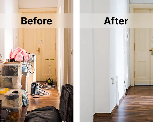 Vorher-Nachher Umzugsreinigung