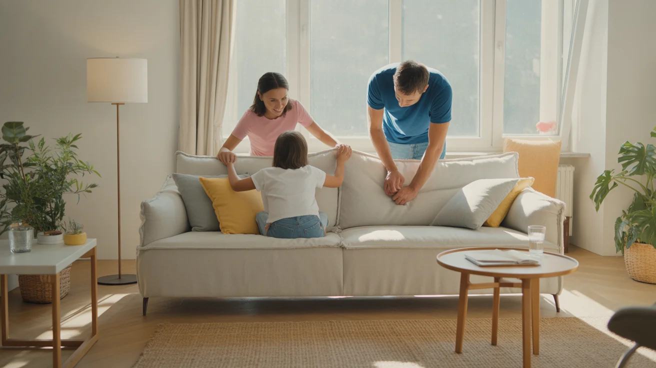 Sofa schützen mit Tipps gegen Abnutzung im Wohnzimmer