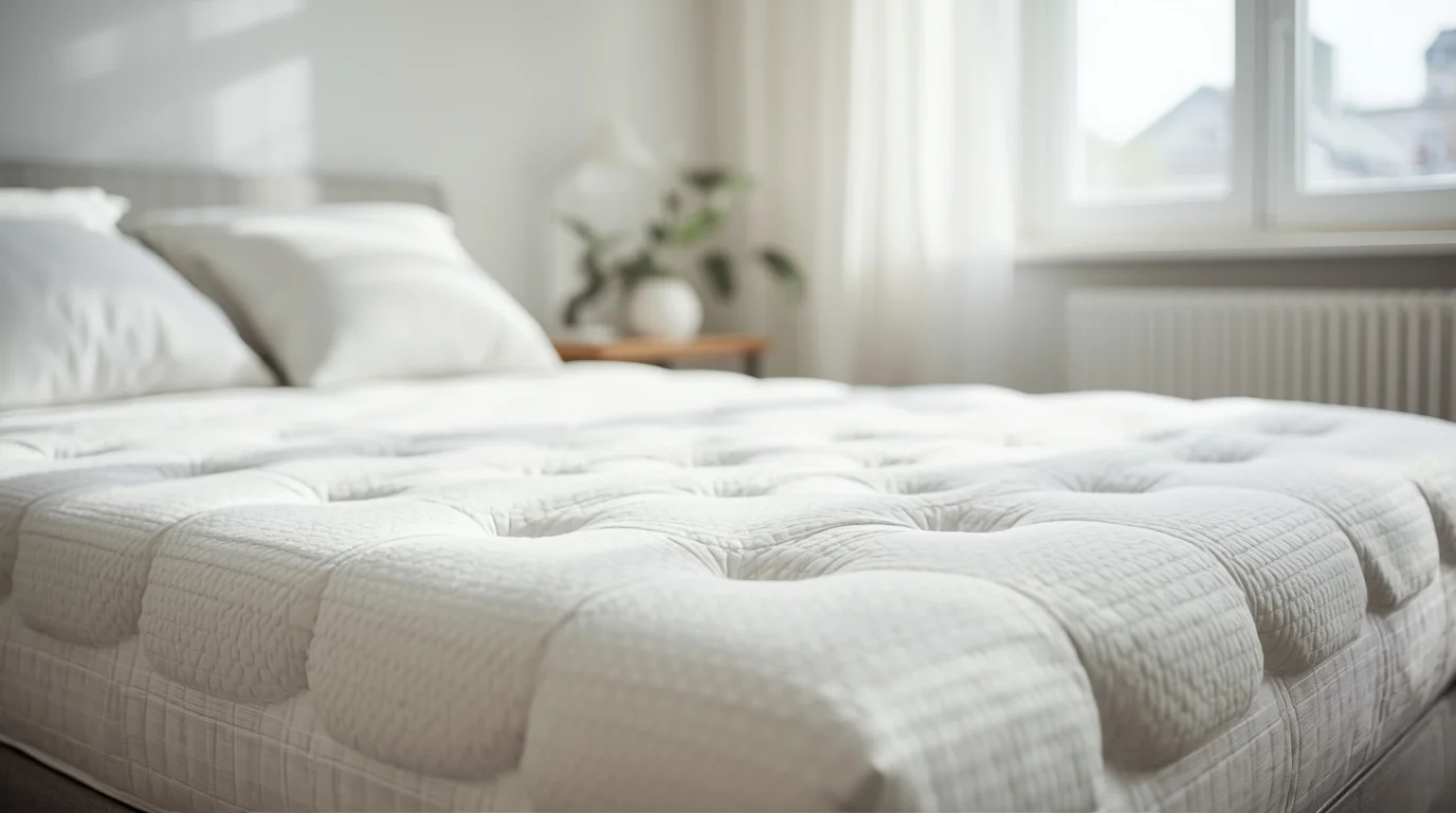 Frisches Schlafzimmer in Zürich nach regelmäßiger Matratzenreinigung