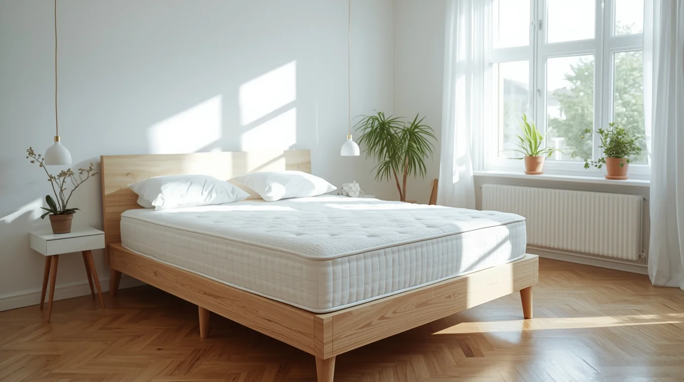 Frisch gereinigte Matratze in Zürich nach professioneller Matratzenreinigung für Allergielinderung.