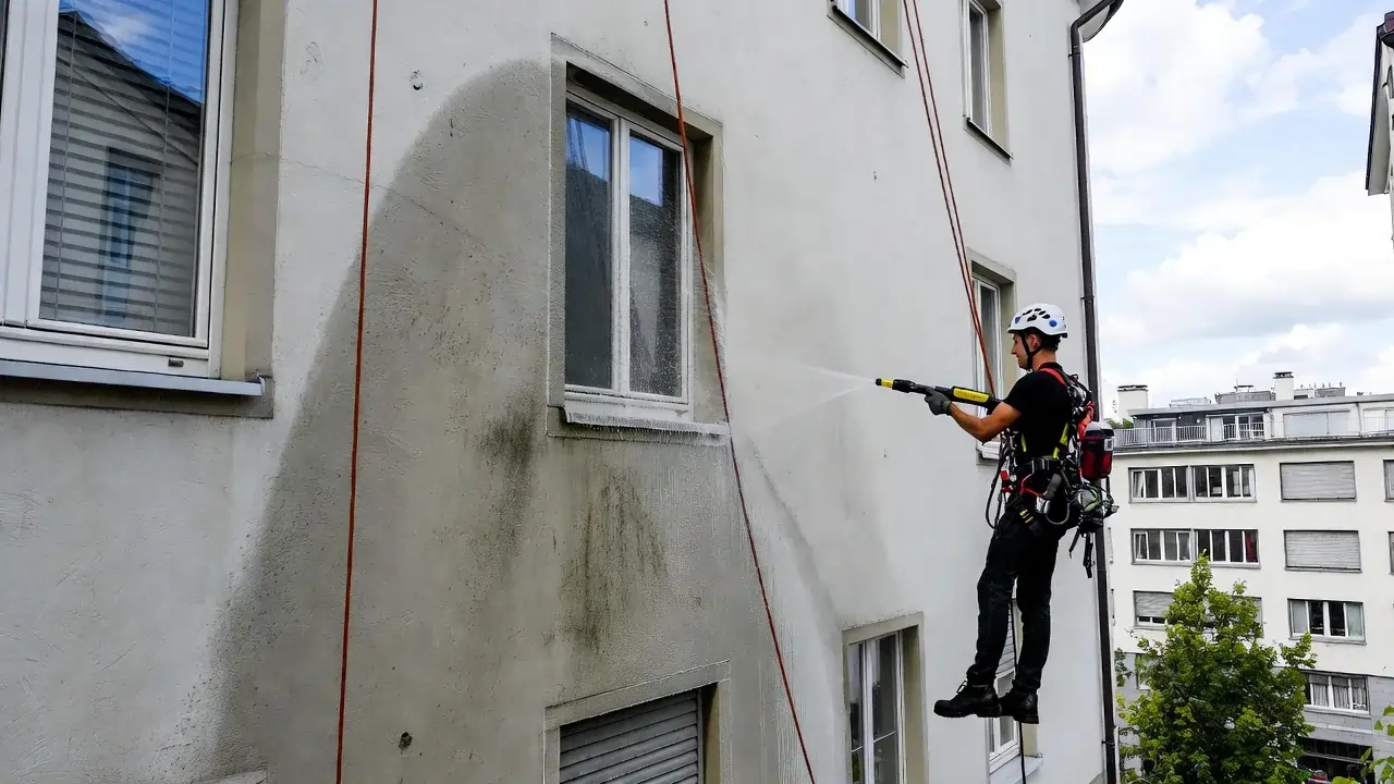 Professionelle Fassadenreinigung in Zürich mit sicheren Methoden zum langfristigen Schutz von Wohn- und Geschäftsgebäuden