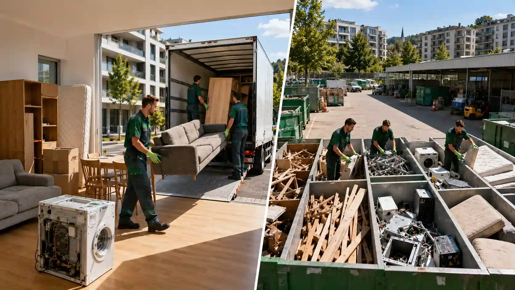 Professionelle Möbel- und Sperrmüllentsorgung in Zürich mit umweltfreundlichem Recycling, fachgerechter Abholung und nachhaltiger Entsorgung von Haushaltsgegenständen.